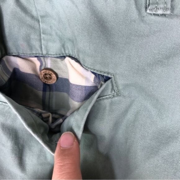 Taylor vintage Mens light blue green shorts Connecticut fit 9 inch inseam 38 - Picture 5 of 15